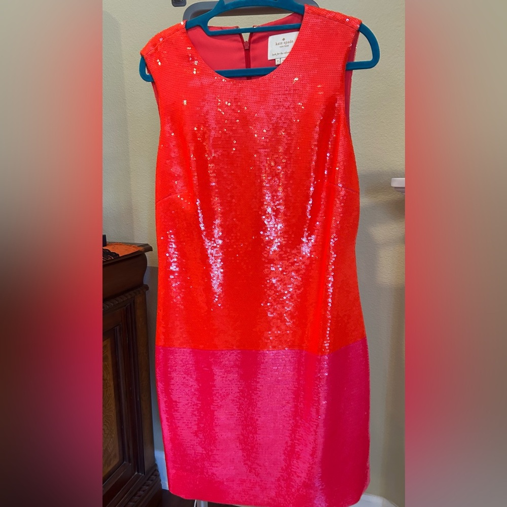 Kate Spade Red Sequin Dress